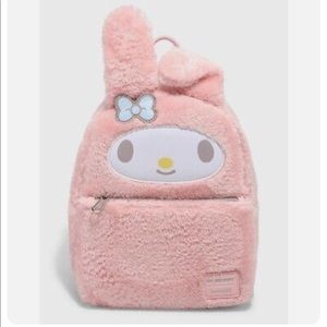 BNWT LOUNGEFLY SANRIO MY
MELODY FUZZY MINI BACKPACK! 🌸🐰